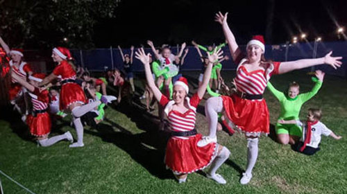 Everdance Studio performing at the Toowoomba Christmas Wonderland